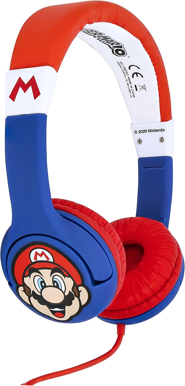 Super Mario | Mario Headphones with Child Friendly Volume - xploregifts