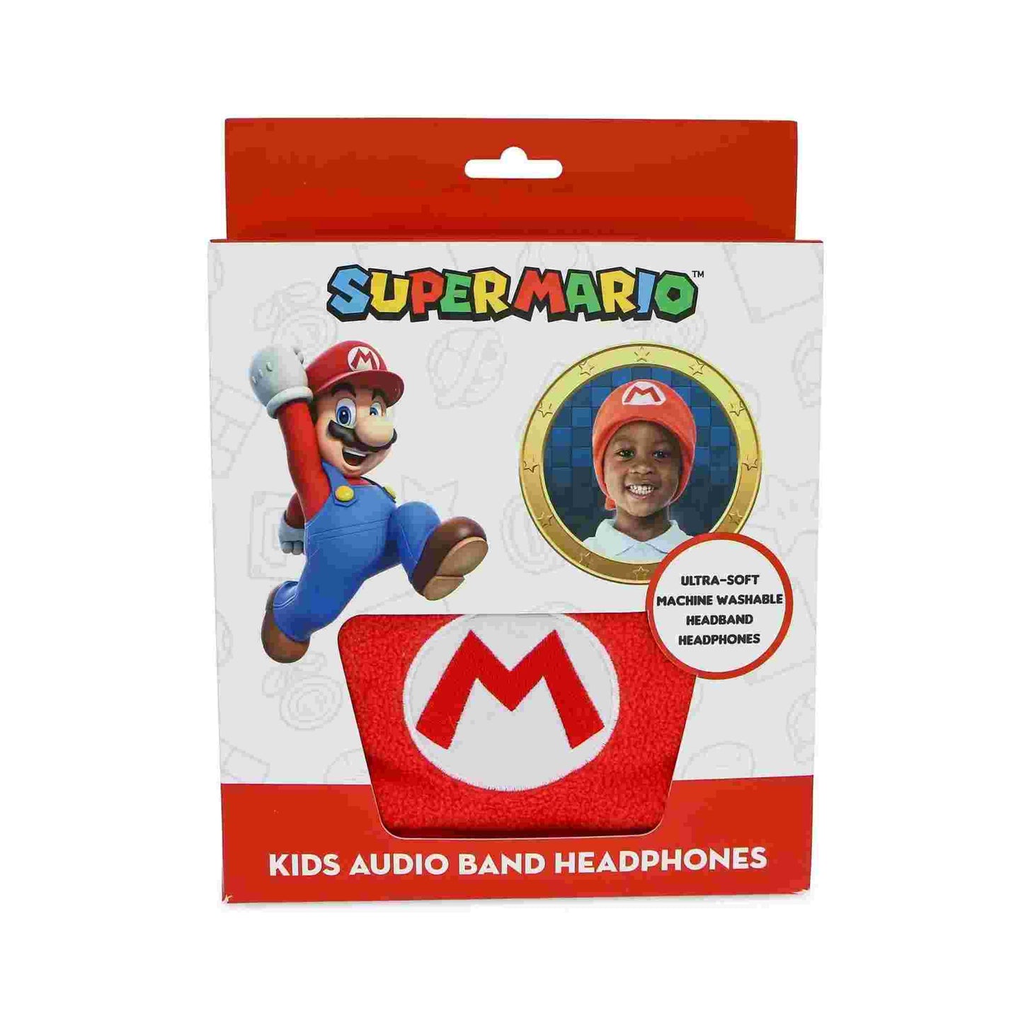 OTL | Super Mario Kid's Fleece Audio Band Washable Wired Headphones