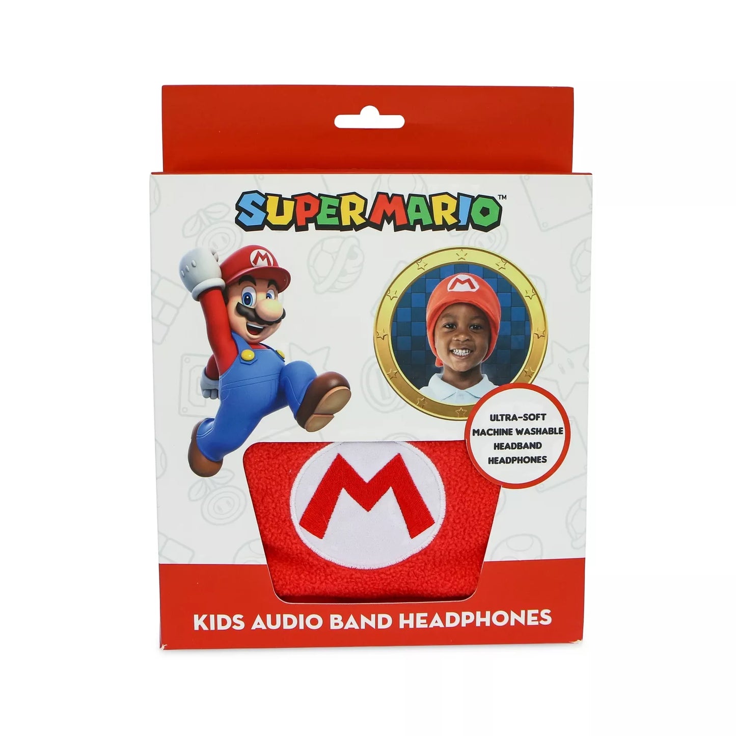 OTL | Super Mario Kid's Fleece Audio Band Washable Wired Headphones