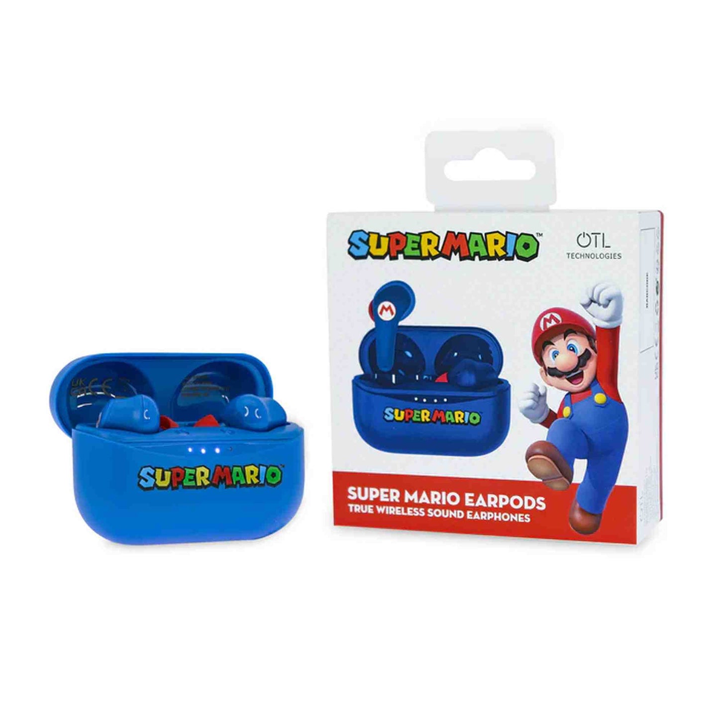 OTL Super Mario Blue Slide Open TWS Earphones