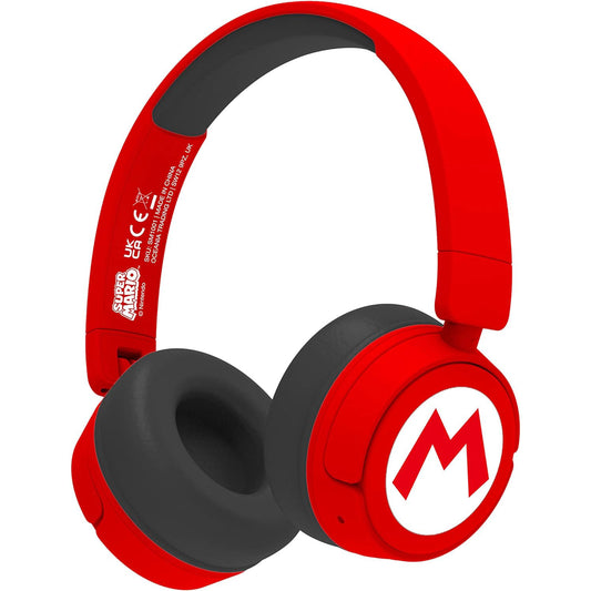 Super Mario | Red Kids Bluetooth Wireless Headphones