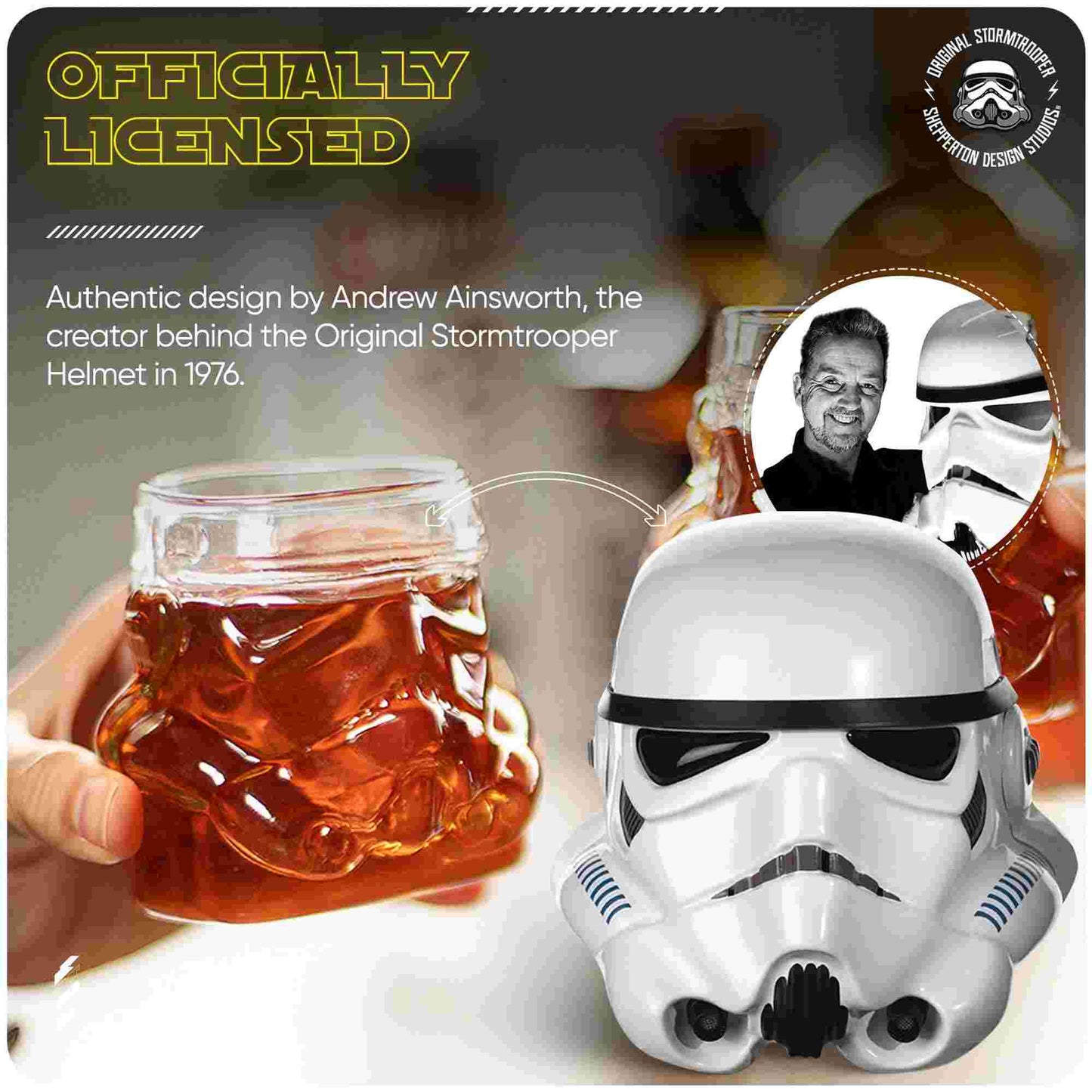 Thumbs Up Star Wars Original Stormtrooper 3D Whisky Glass (Set of 2)