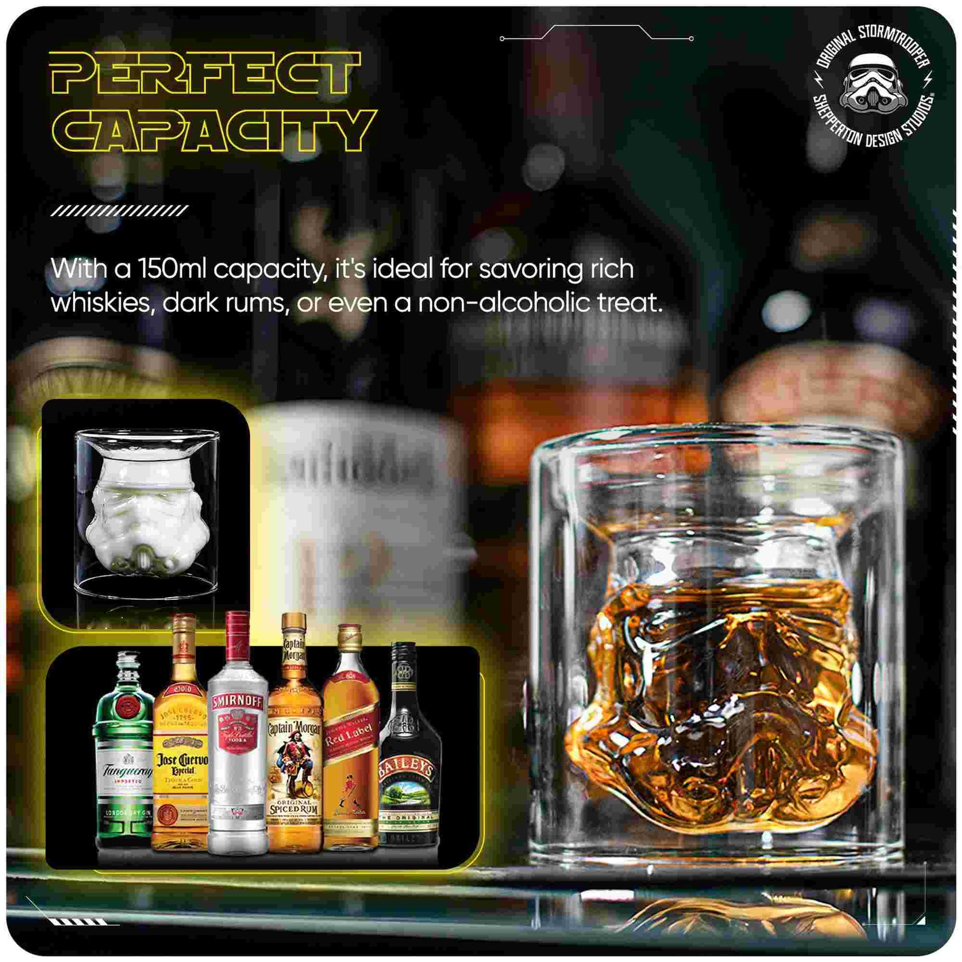 Thumbs Up Star Wars Original Stormtrooper 3D Inverted Whisky Glass