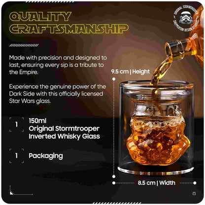 Thumbs Up Star Wars Original Stormtrooper 3D Inverted Whisky Glass