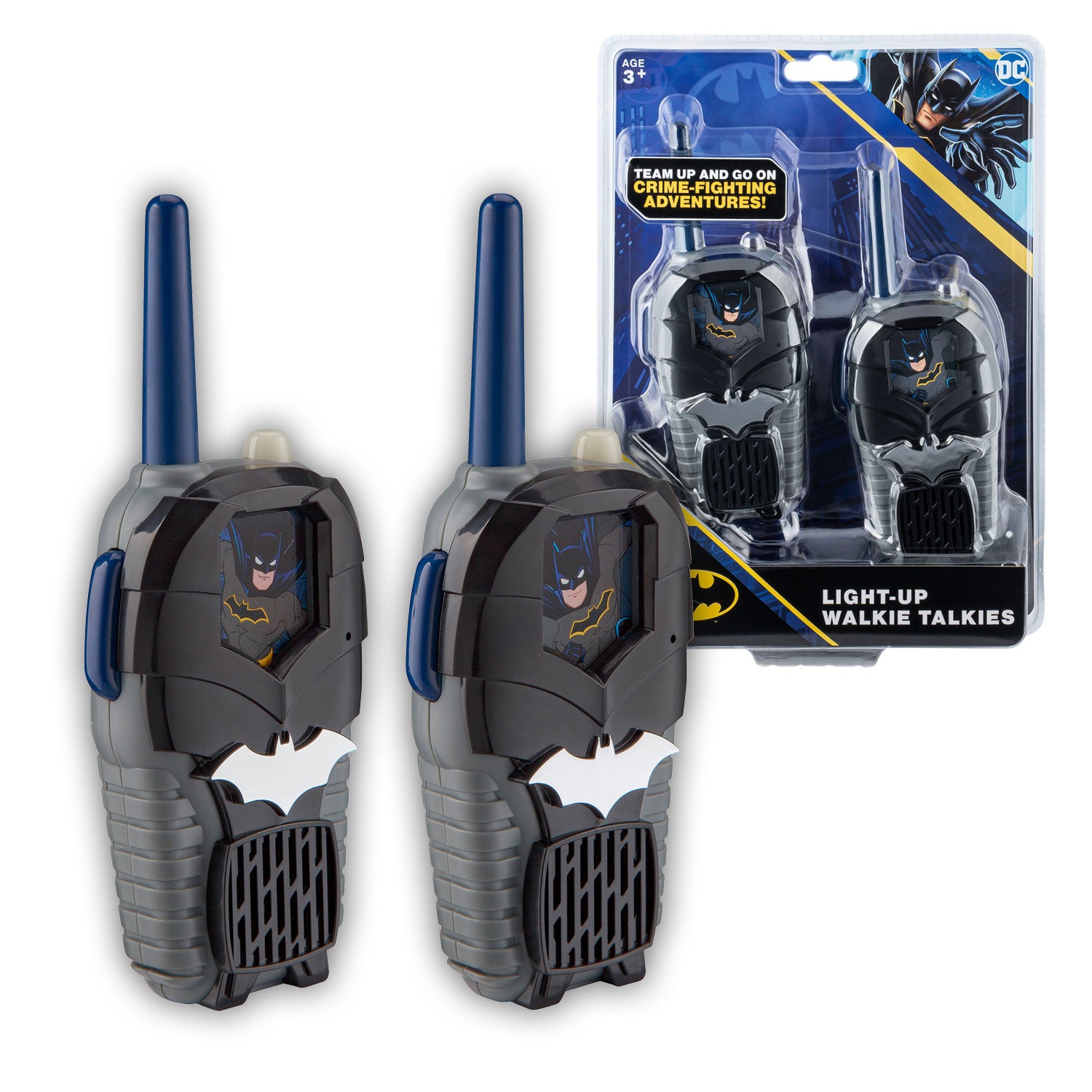 Batman | Walkie Talkies with Extended Range, Lights & Sound Effects - xploregifts