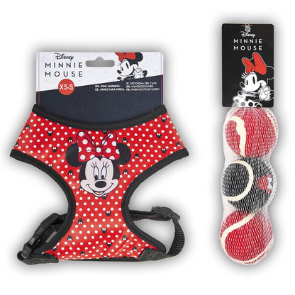 Minnie Mouse | Dog Comfort Harness and Ball Bundle - xploregifts