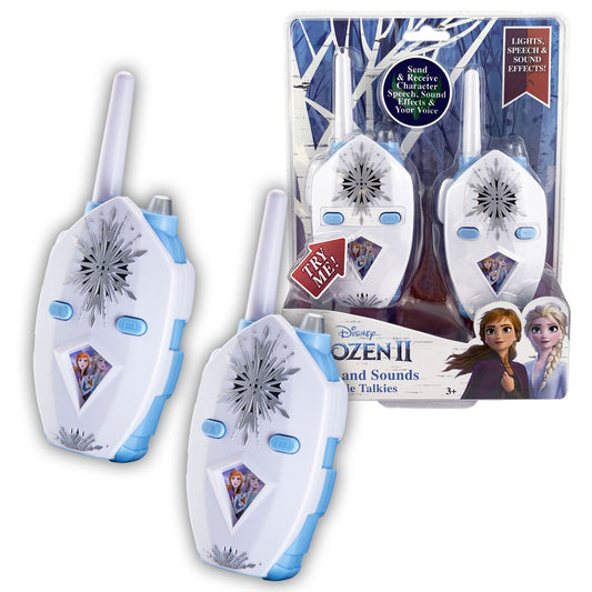 Frozen | Walkie Talkies with Extended Range, Lights & Sound Effects - xploregifts