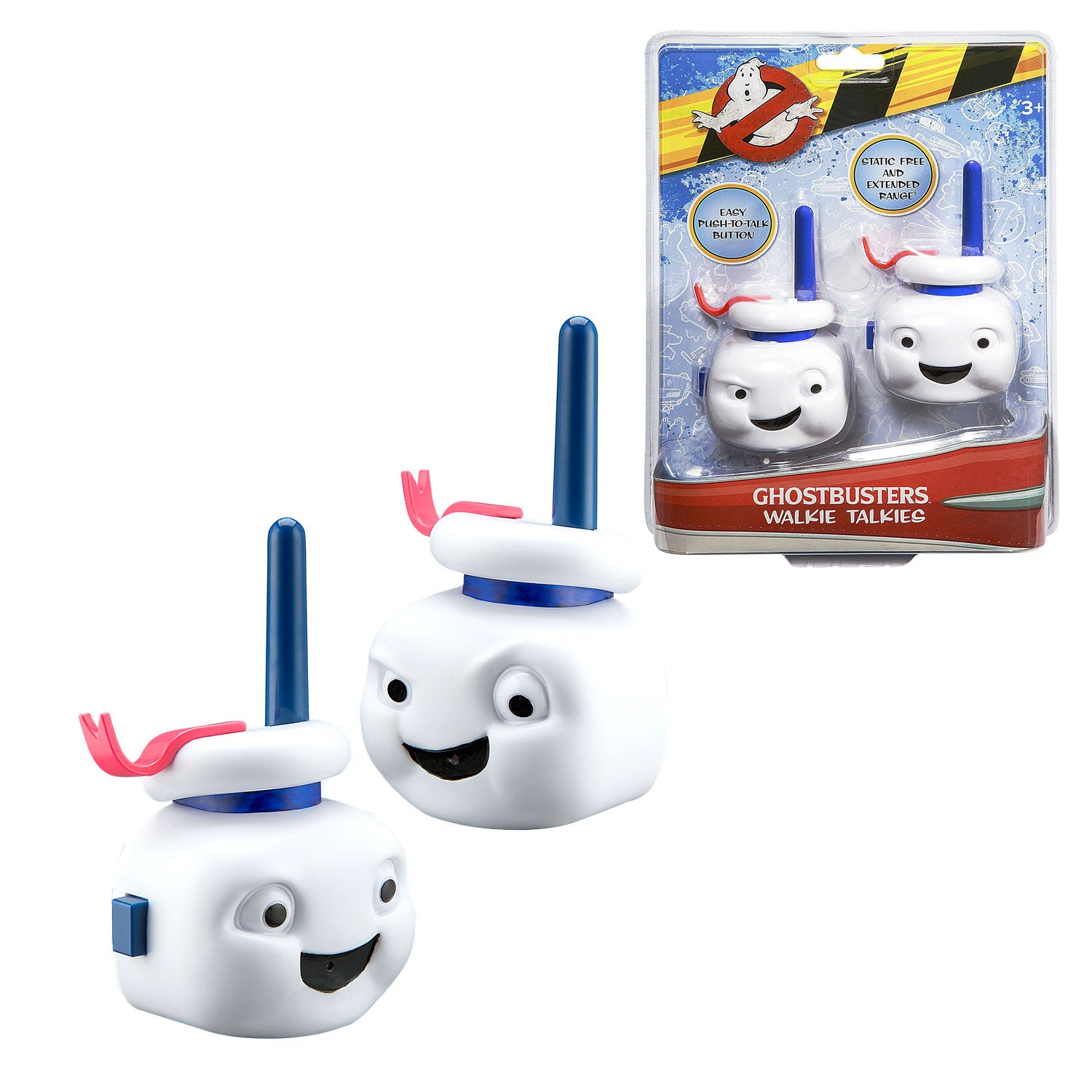 Ghostbusters | Stay Puft Marshmallow man Walkie Talkies with Extended Range & Static Free - xploregifts