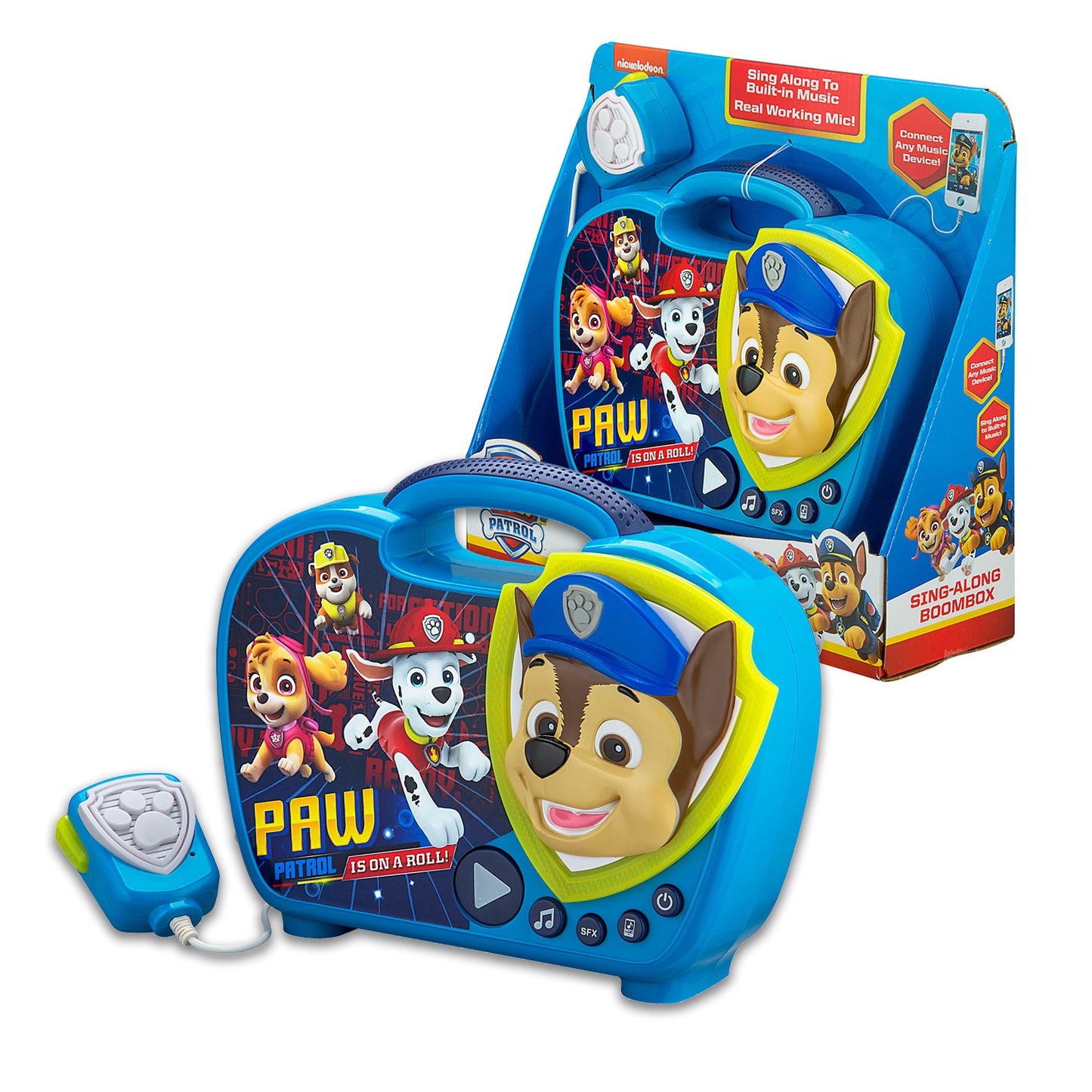 Paw Patrol | Sing Along Karaoke Boombox with Microphone & Lights - xploregifts