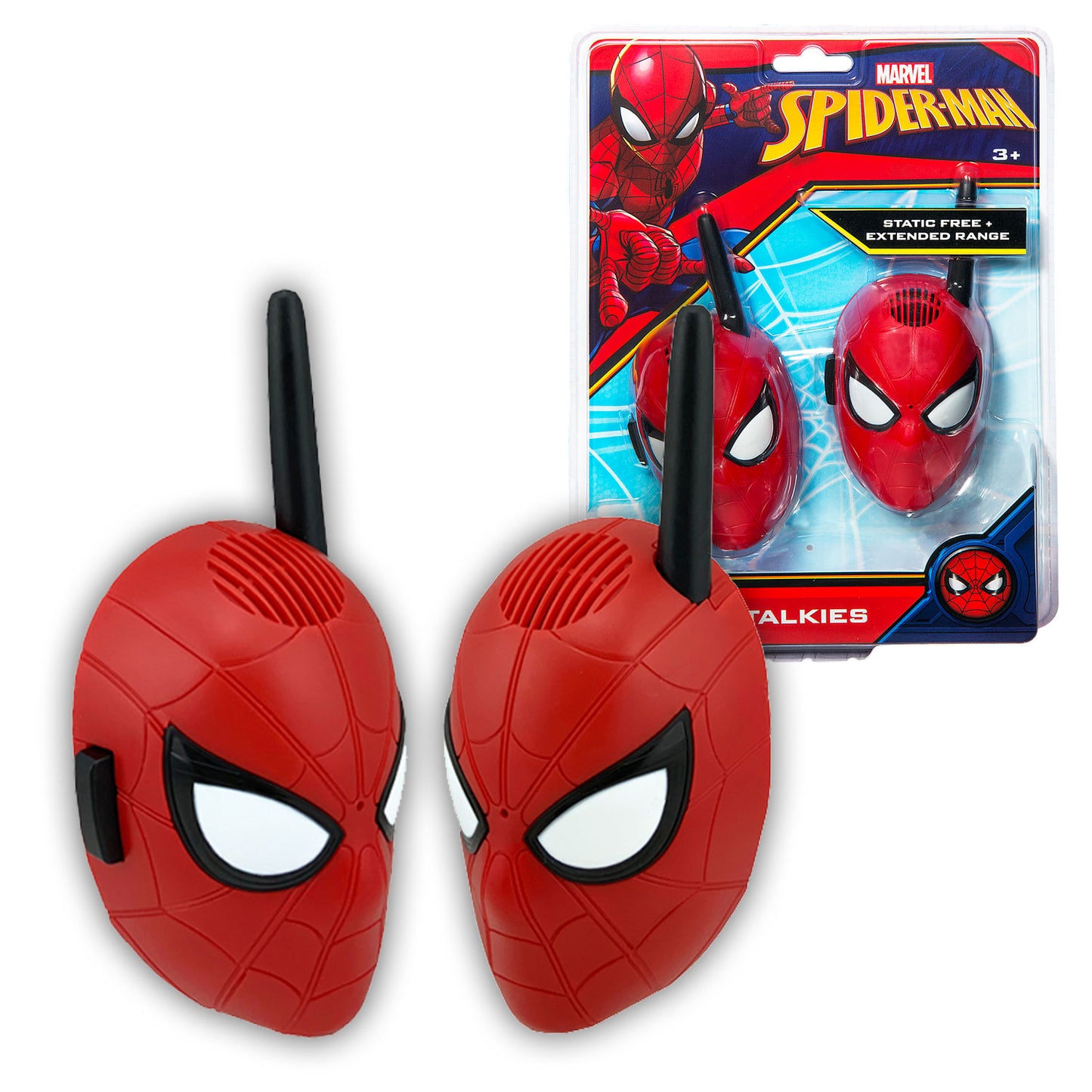 Spider-Man | Walkie Talkies with Extended Range, Lights & Sound Effects - xploregifts