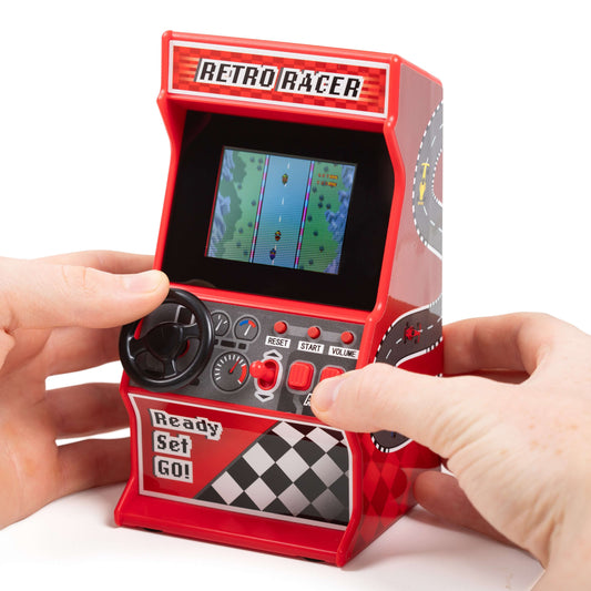 Thumbs Up Orb Retro Mini Racing Arcade Machine Red 30 Games