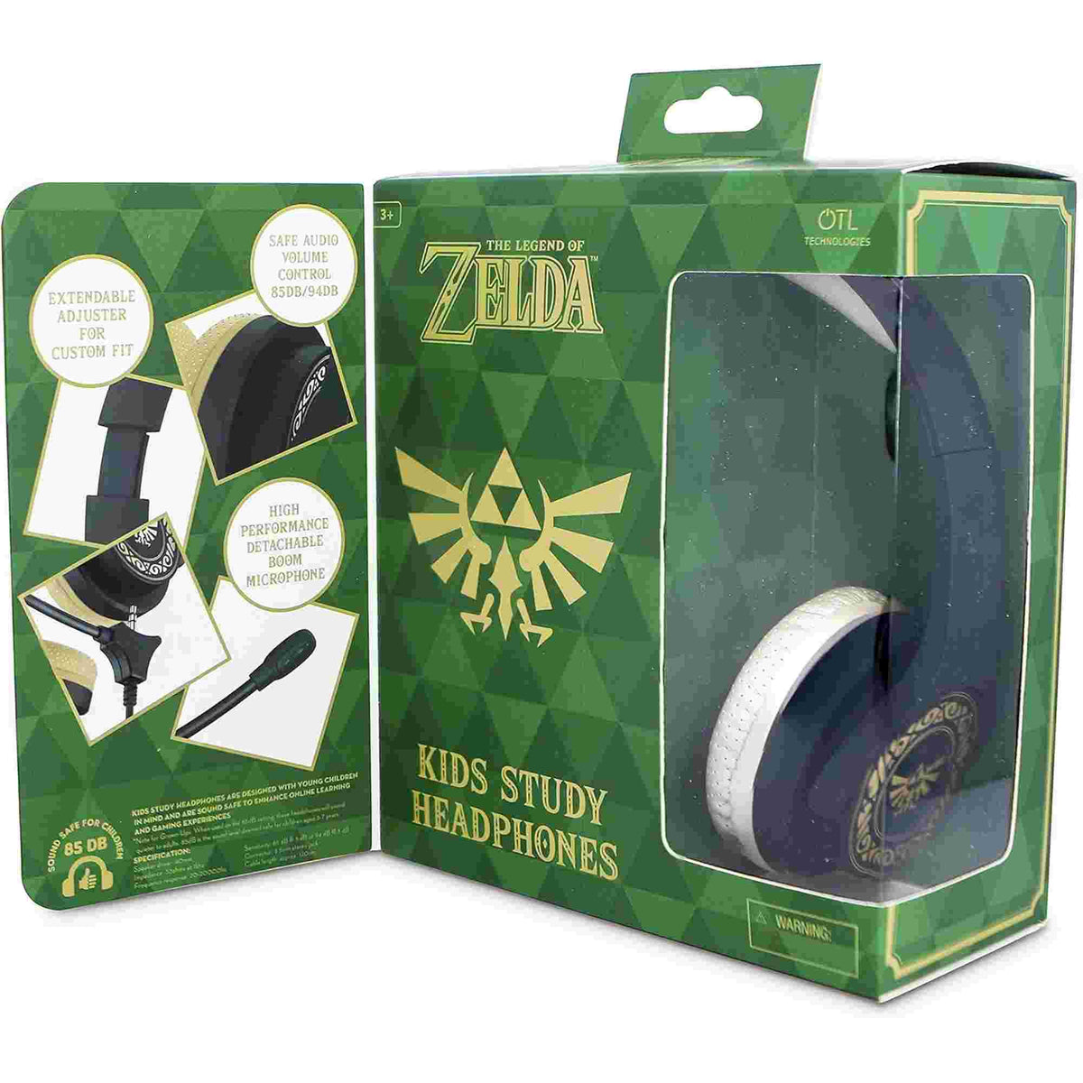 OTL Zelda Crest Kid's Wired Headphones with Microphone
