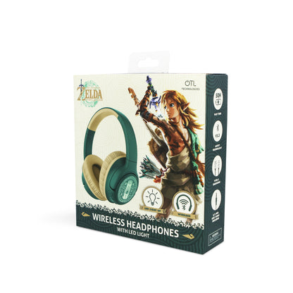 OTL | The Legend Of Zelda TOTK LED Light Up Wireless Headphones Green