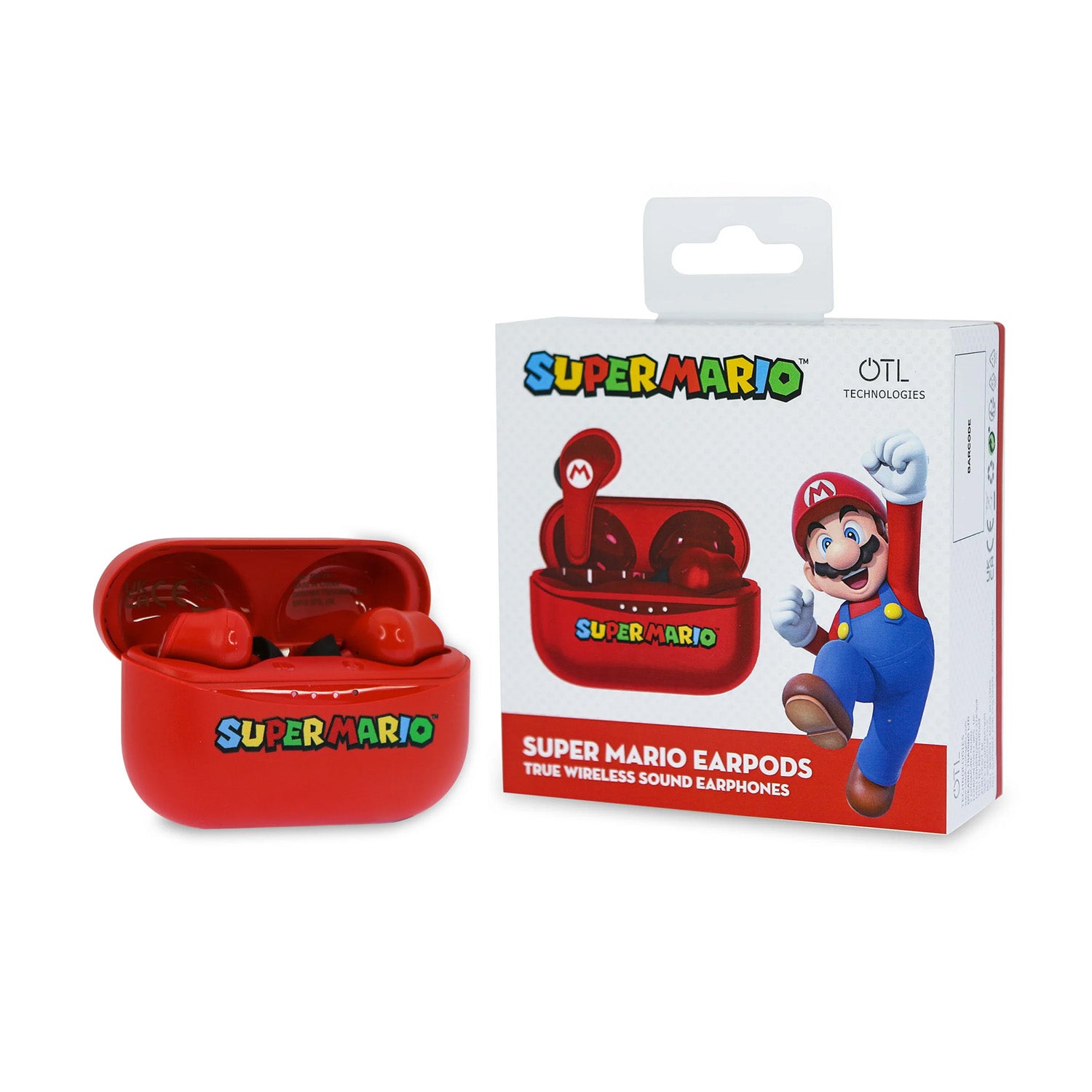 Super Mario | Bluetooth Wireless Earpods & Charge Case - xploregifts