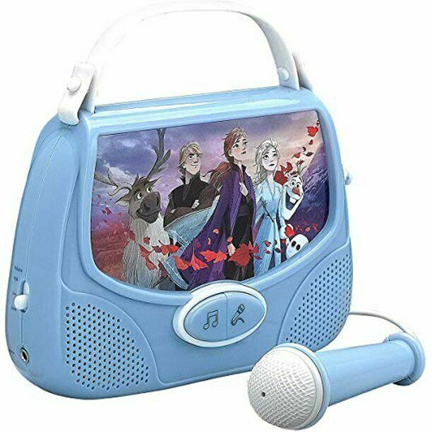 Frozen 2 Light and Music set Karaoke, Boombox MP3 Mic + Lights - xploregifts