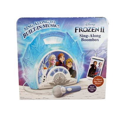 Frozen | Sing Along Karaoke Boombox with Microphone & Lights - xploregifts