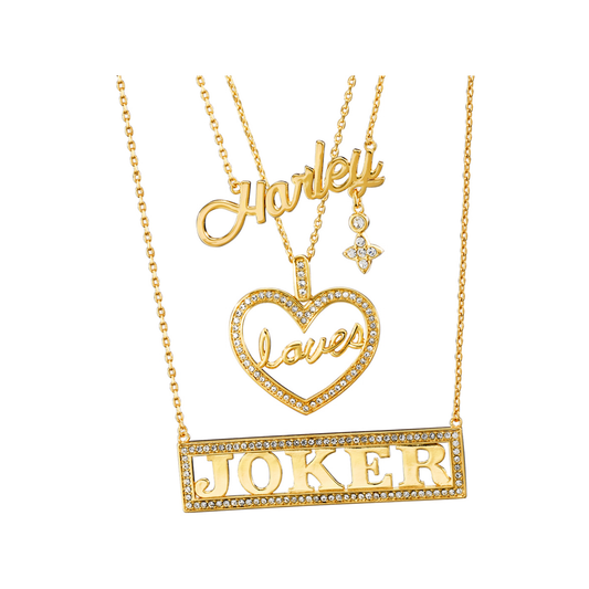 Suicide Squad | Harley Loves Joker Necklace Set - xploregifts