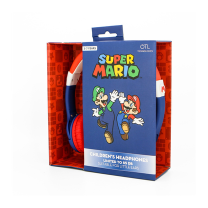 Super Mario | Mario Headphones with Child Friendly Volume - xploregifts