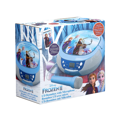 Frozen | CD Boombox with Microphone and FM Radio - xploregifts