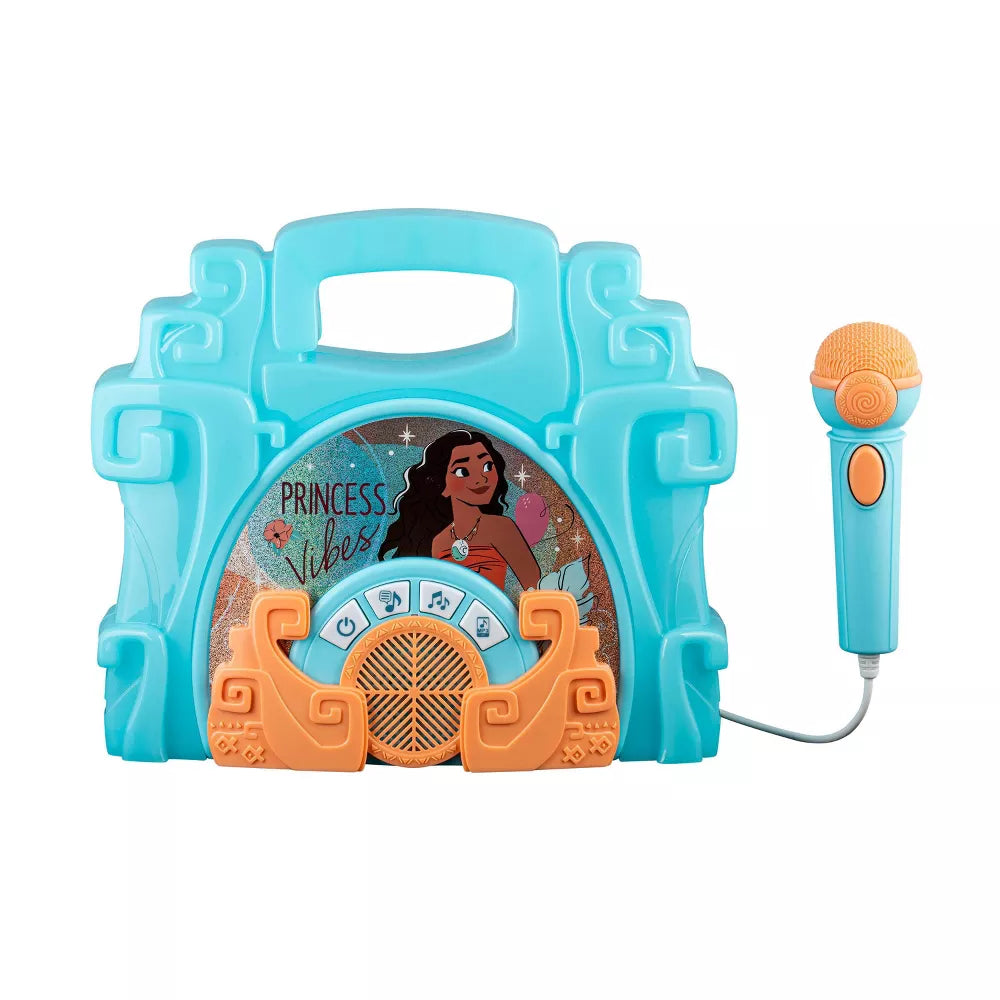 Disney Princess | Moana Sing Along Karaoke Boombox with Microphone & Lights - xploregifts