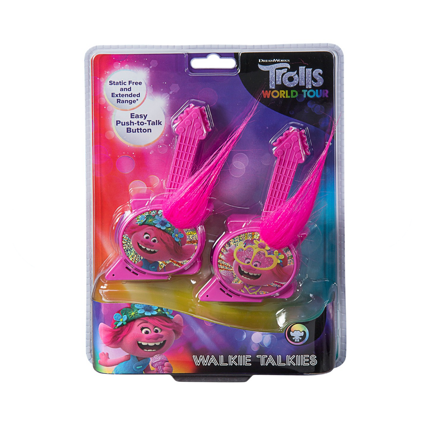 Trolls: World Tour | Walkie Talkies with Extended Range & Static Free - xploregifts