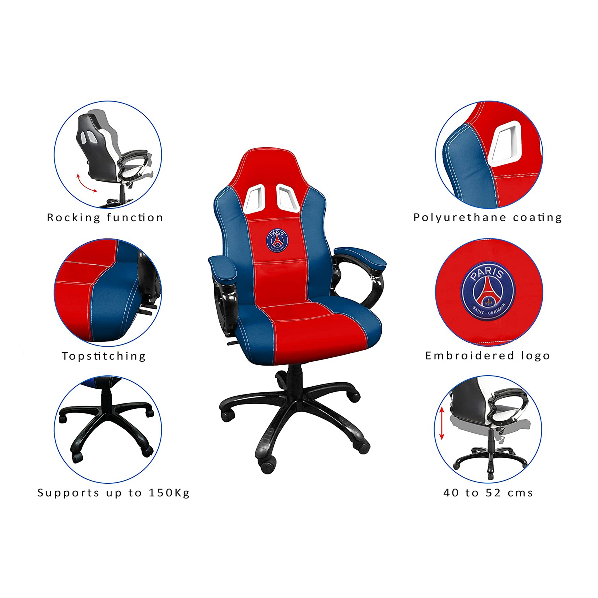 Subsonic | Paris Saint Germain Gaming Office Chair - qwirkyshop