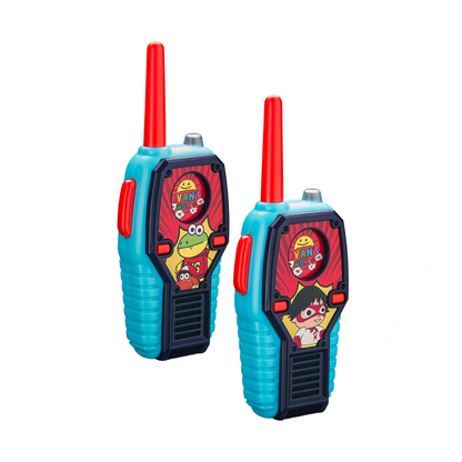 Ryan's World | Walkie Talkies with Extended Range, Lights & Sound Effects - xploregifts