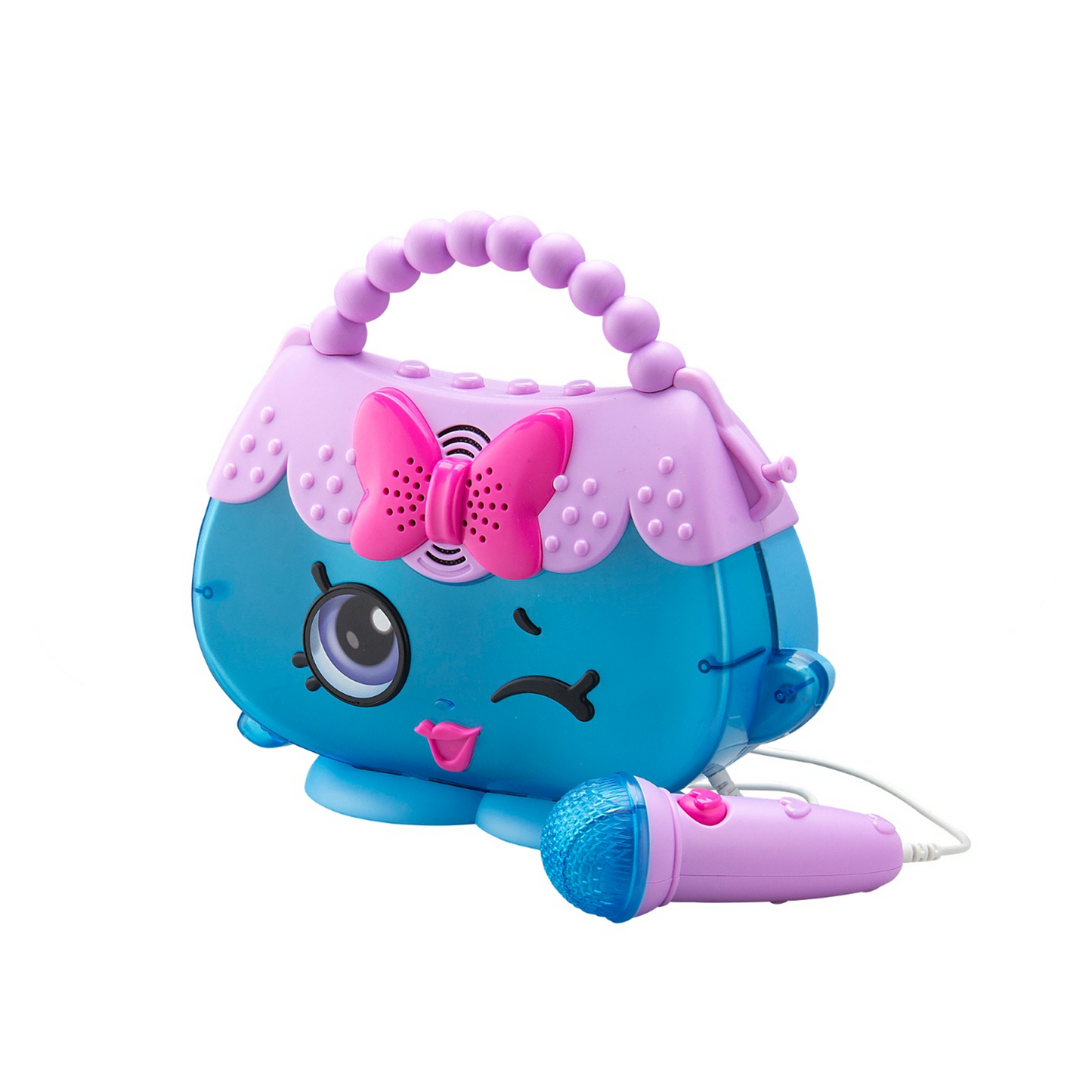 Shopkins | Harriet Handbag Sing Along Karaoke Boombox with Microphone & Lights - xploregifts