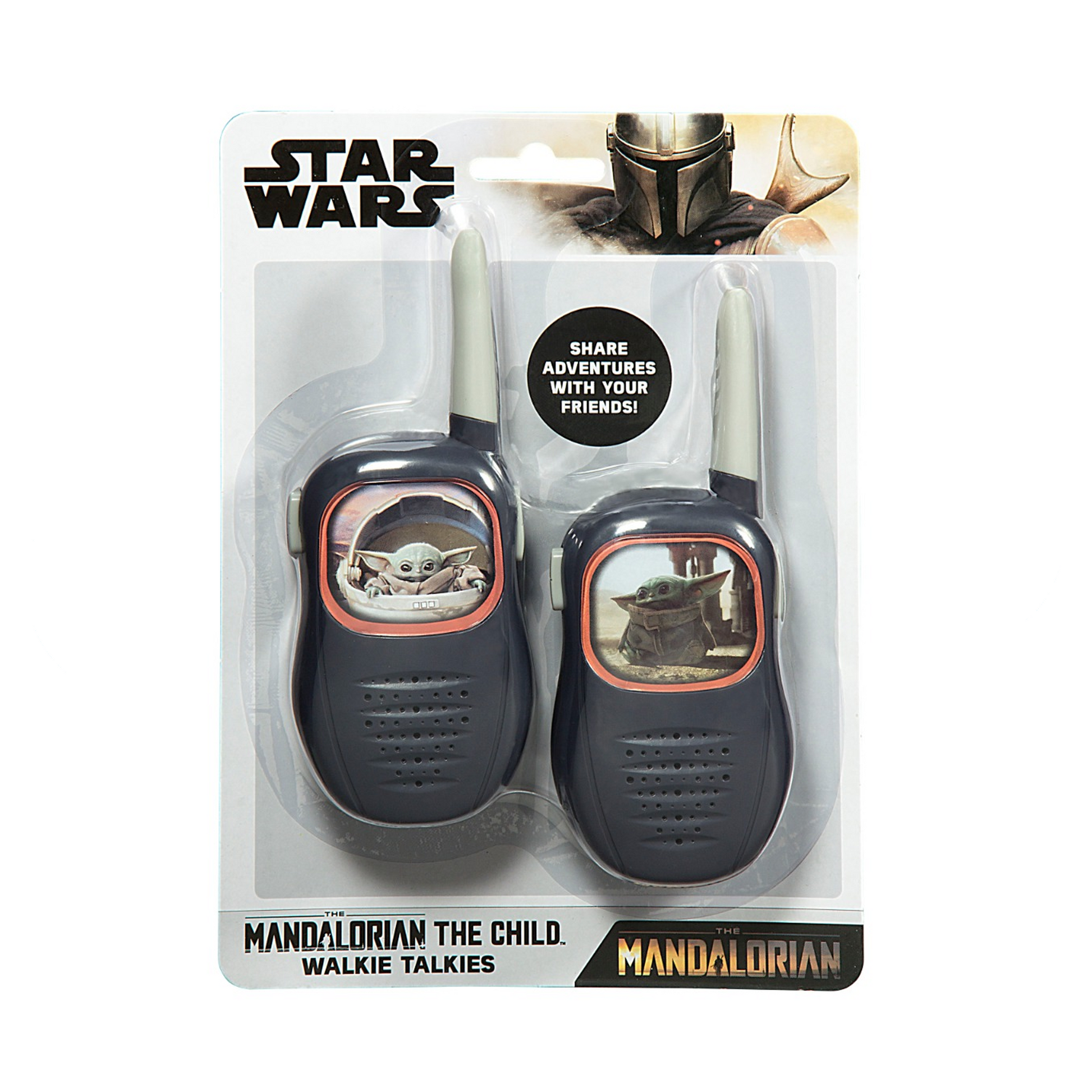 Star Wars: The Mandalorian | The Child (Baby Yoda) Walkie Talkies with Easy Push Talk Buttons - xploregifts