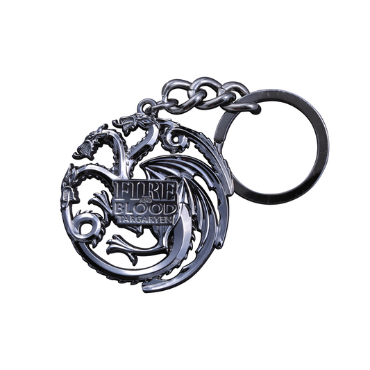 Game of Thrones | Targaryen Sigil Key Ring Gun Metal - xploregifts