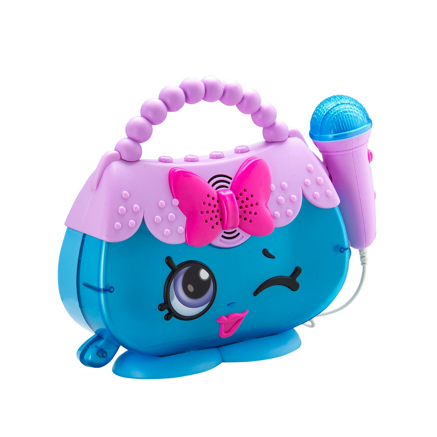 Shopkins | Harriet Handbag Sing Along Karaoke Boombox with Microphone & Lights - xploregifts