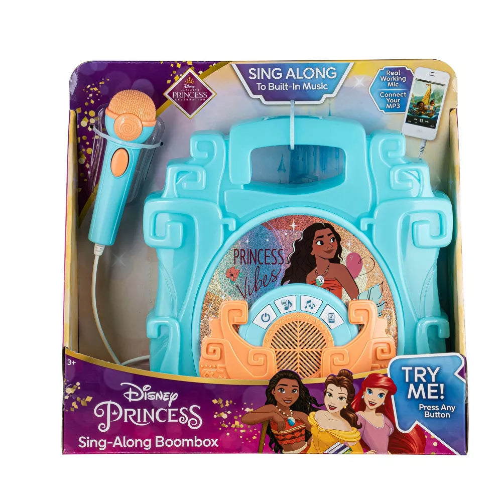 Disney Princess | Moana Sing Along Karaoke Boombox with Microphone & Lights - xploregifts