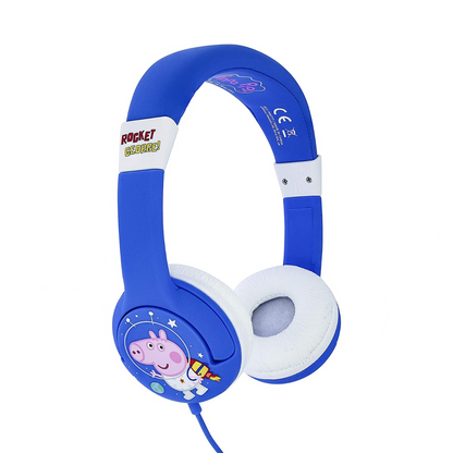 Peppa Pig | Rocket George Blue Kids Headphones - xploregifts