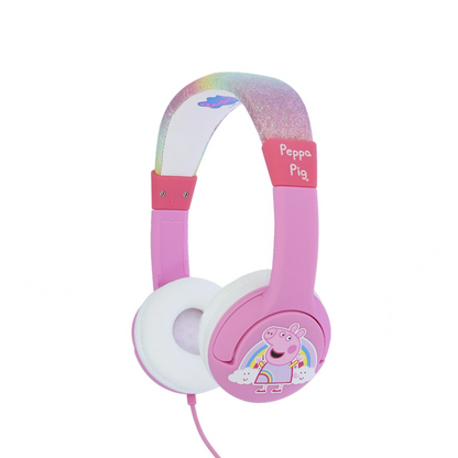 Peppa Pig | Glitter Rainbow Peppa Kids Headphones - xploregifts