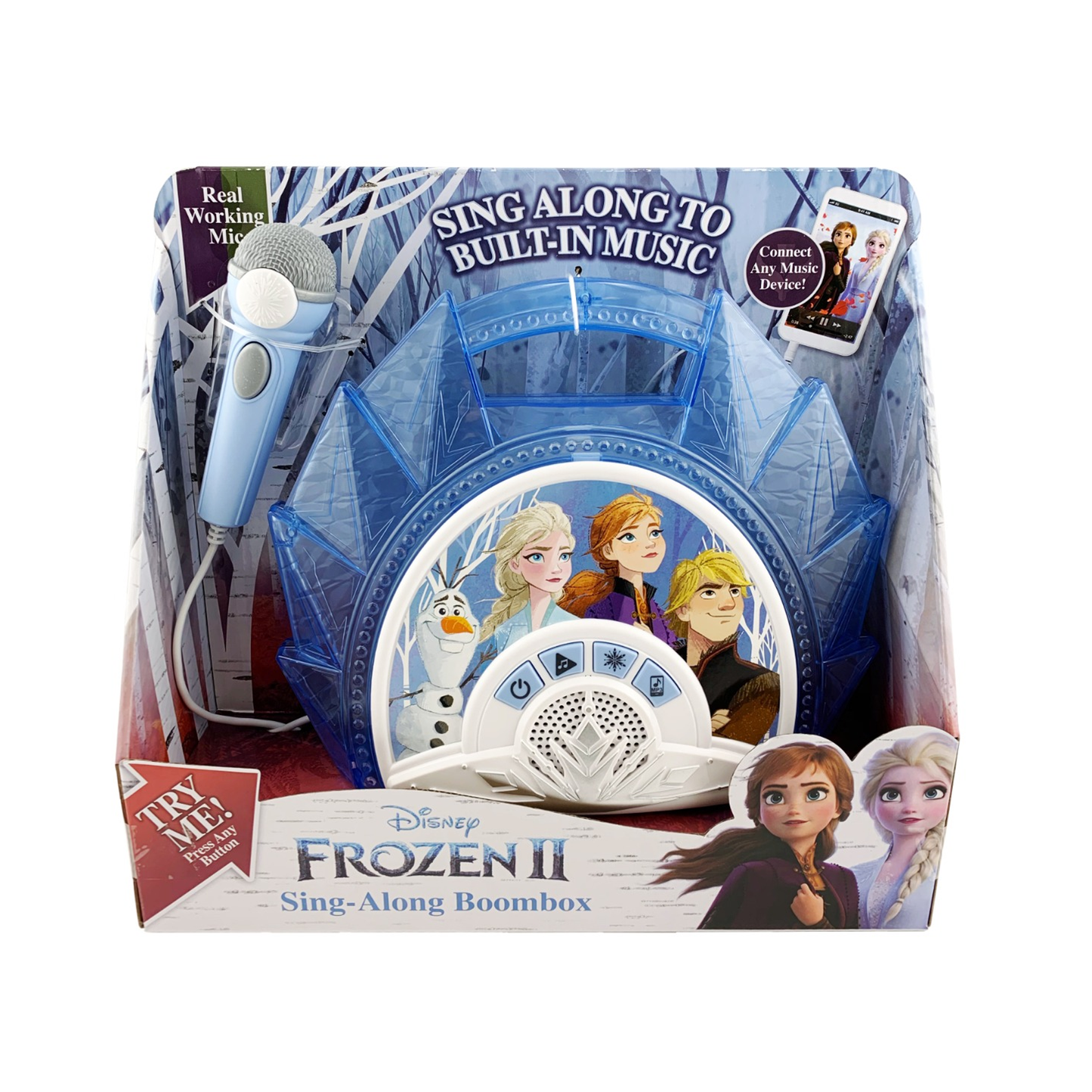 Frozen | Sing Along Karaoke Boombox with Microphone & Lights - xploregifts