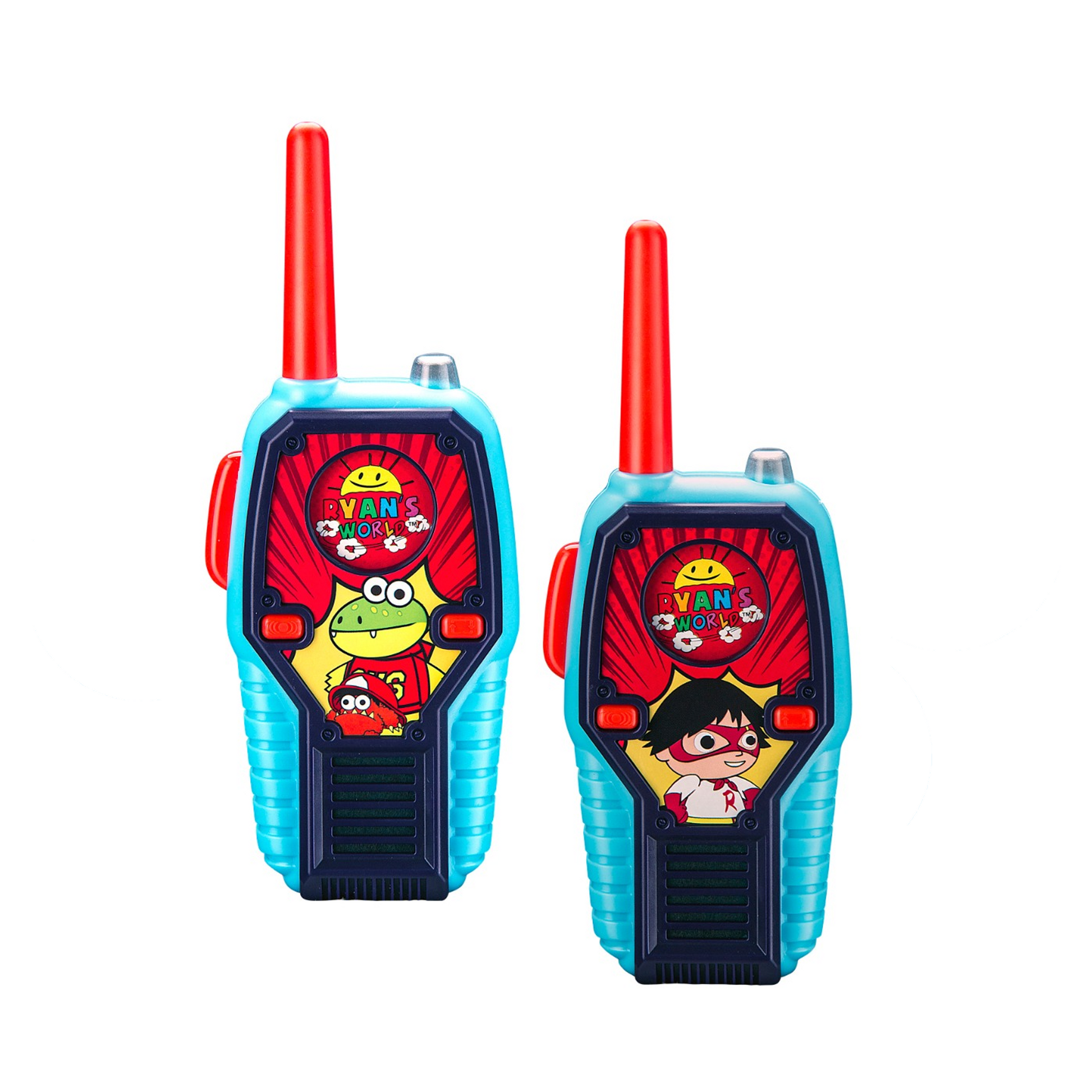 Ryan's World | Walkie Talkies with Extended Range, Lights & Sound Effects - xploregifts