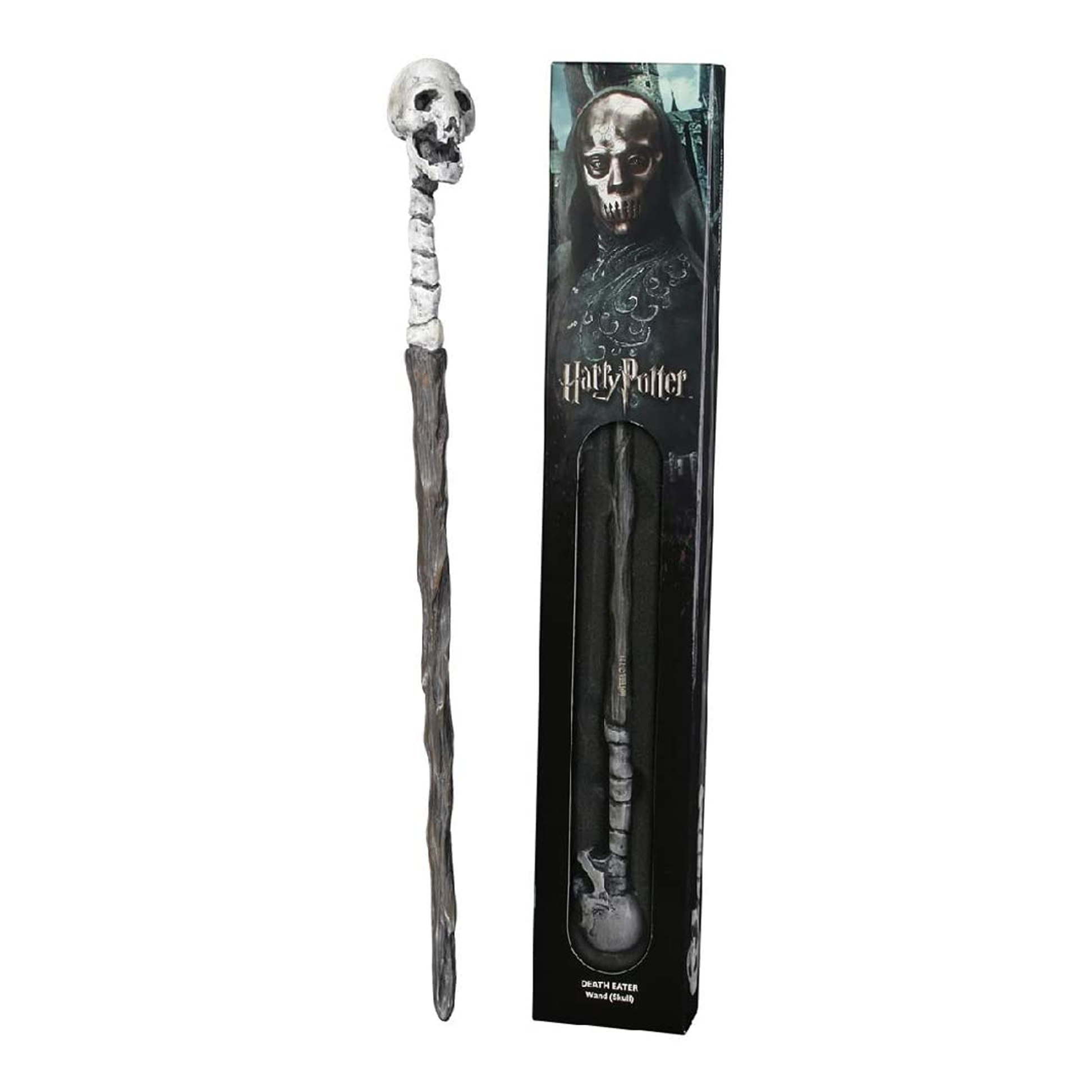 Harry Potter | Death Eater Skull Wand In Window Box - xploregifts