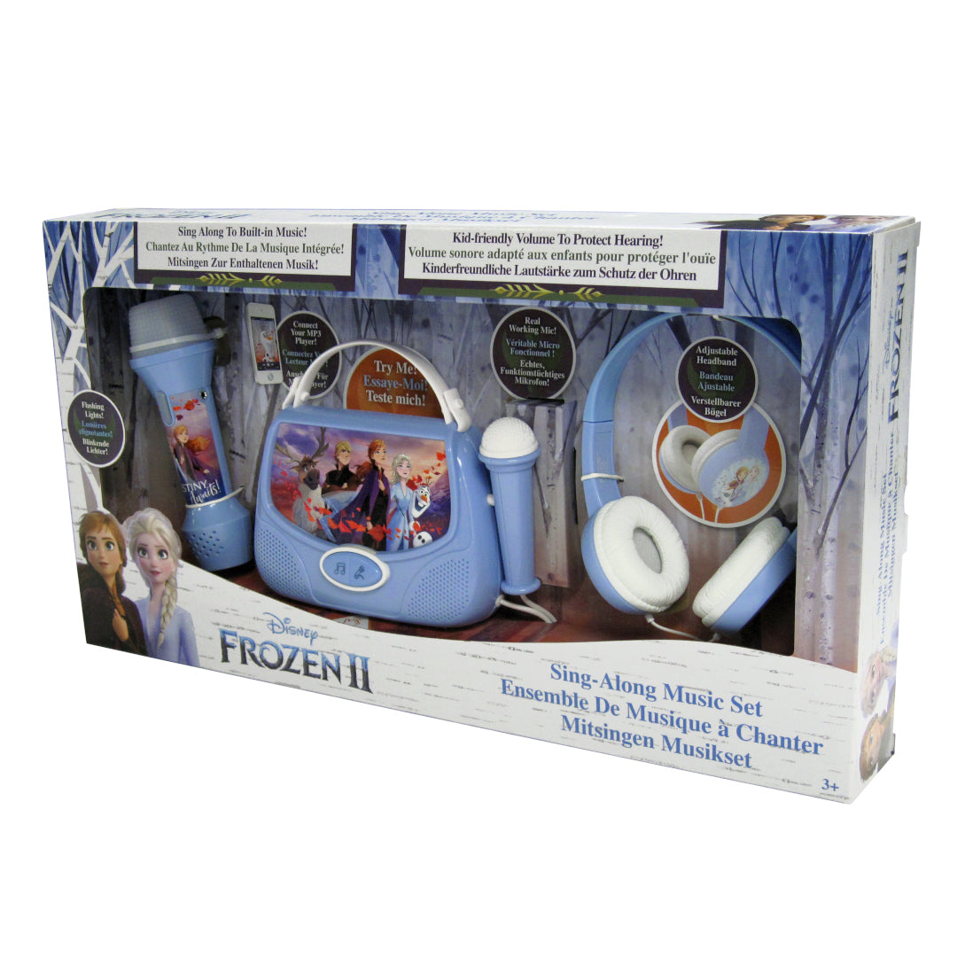 Frozen | Gift Box inc Headphones, Karaoke Boombox & MP3 Microphone with Lights - xploregifts