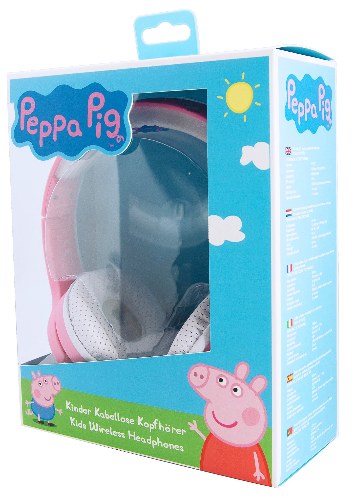 Peppa Pig | Adjustable Kids Wireless Bluetooth Headphones - xploregifts