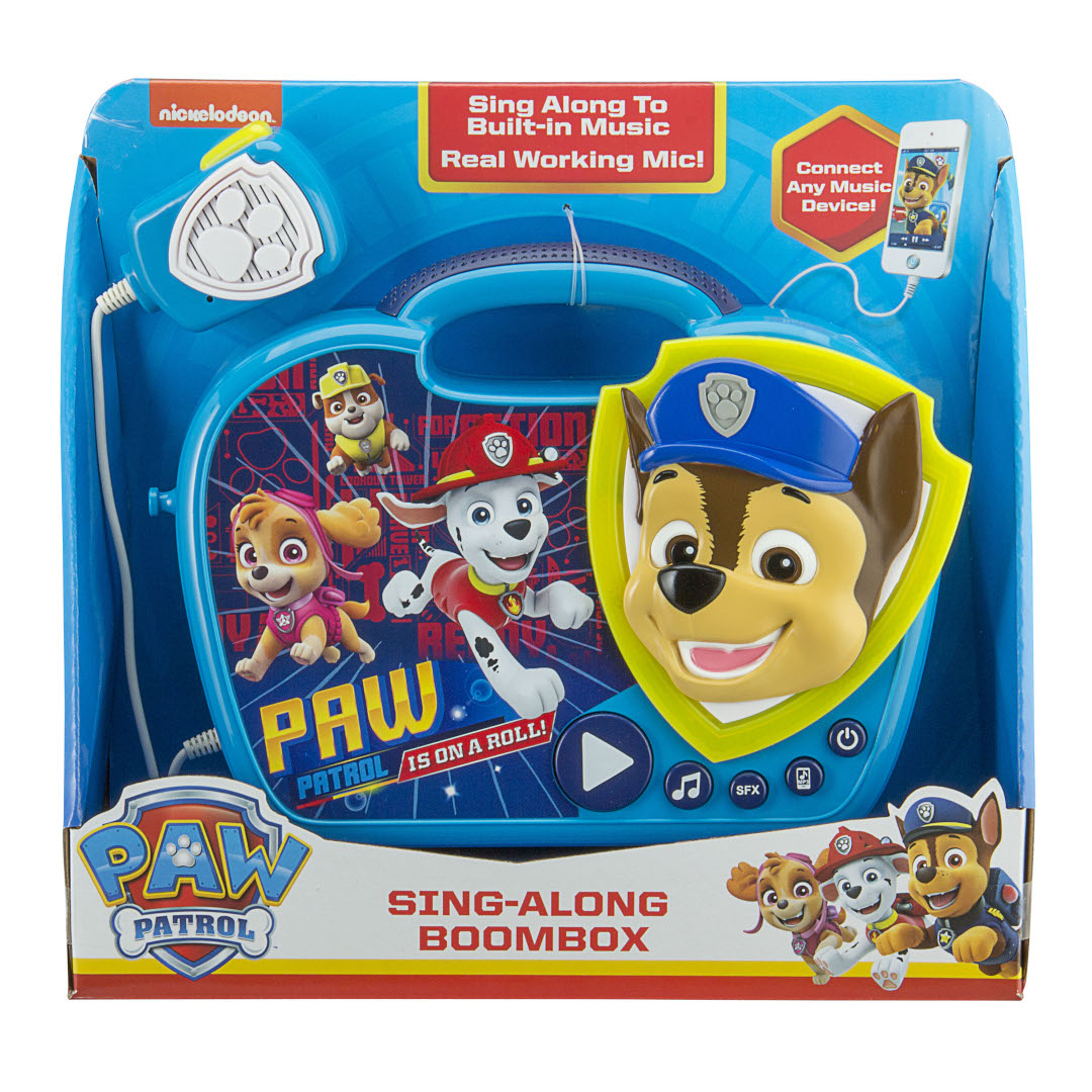 Paw Patrol | Sing Along Karaoke Boombox with Microphone & Lights - xploregifts