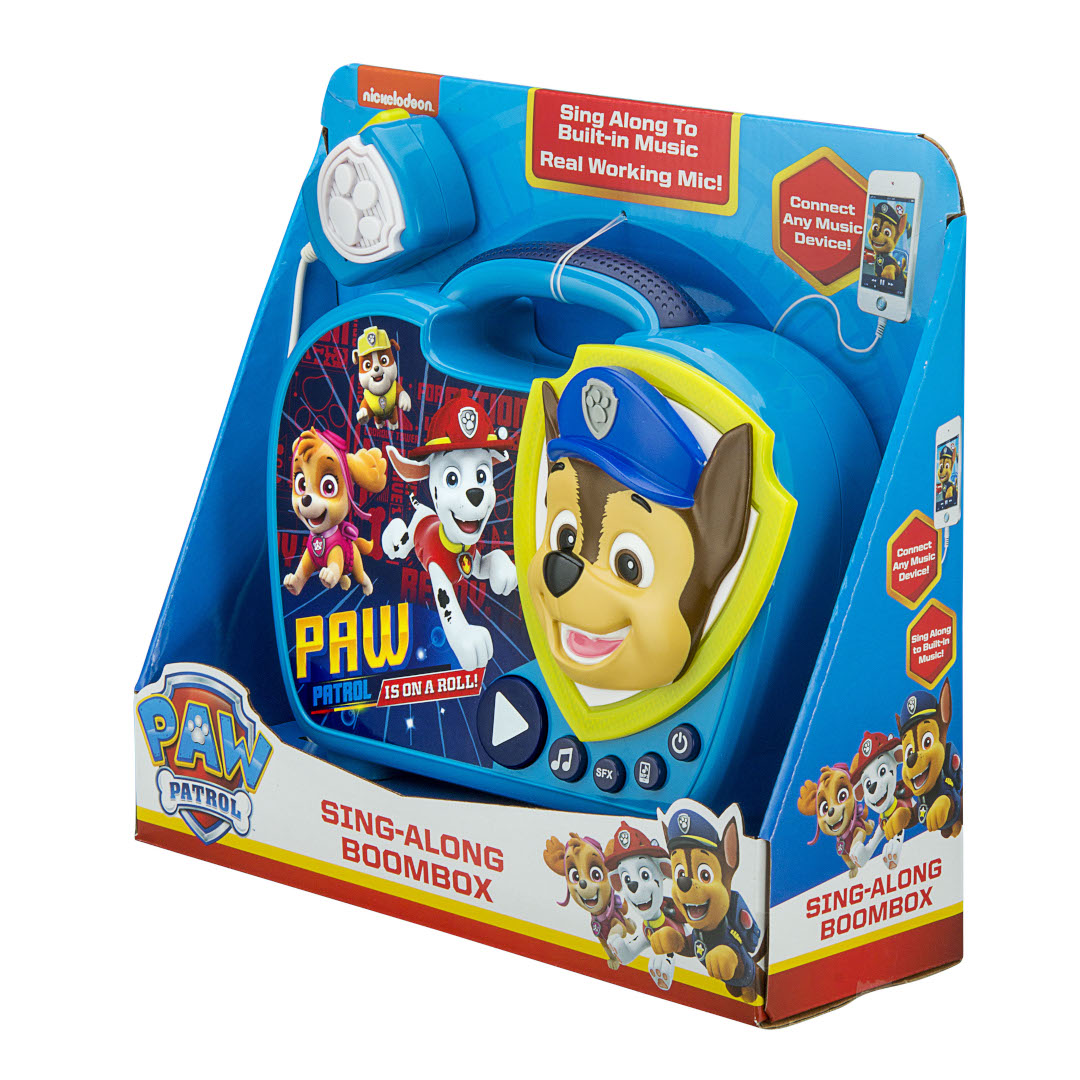 Paw Patrol | Sing Along Karaoke Boombox with Microphone & Lights - xploregifts