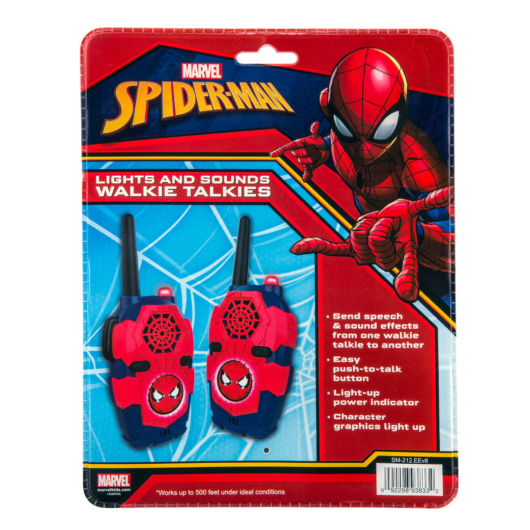 Spider-Man | Walkie Talkies with Extended Range, Lights & Sound Effects - xploregifts