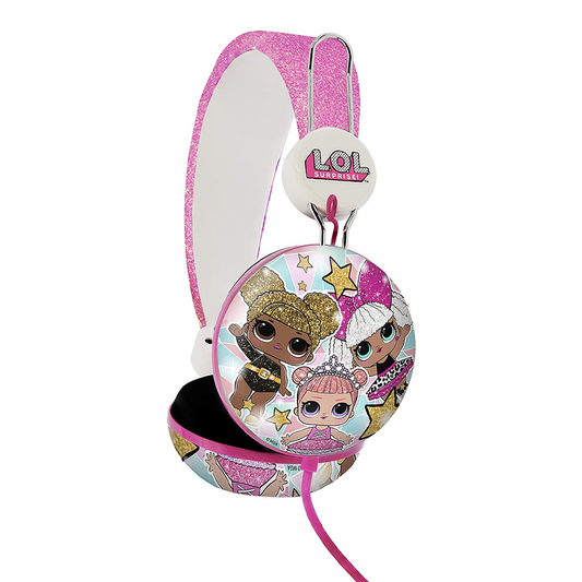 L.O.L. Surprise! | Glitter Glam Adjustable Kids Wired Headphones - xploregifts