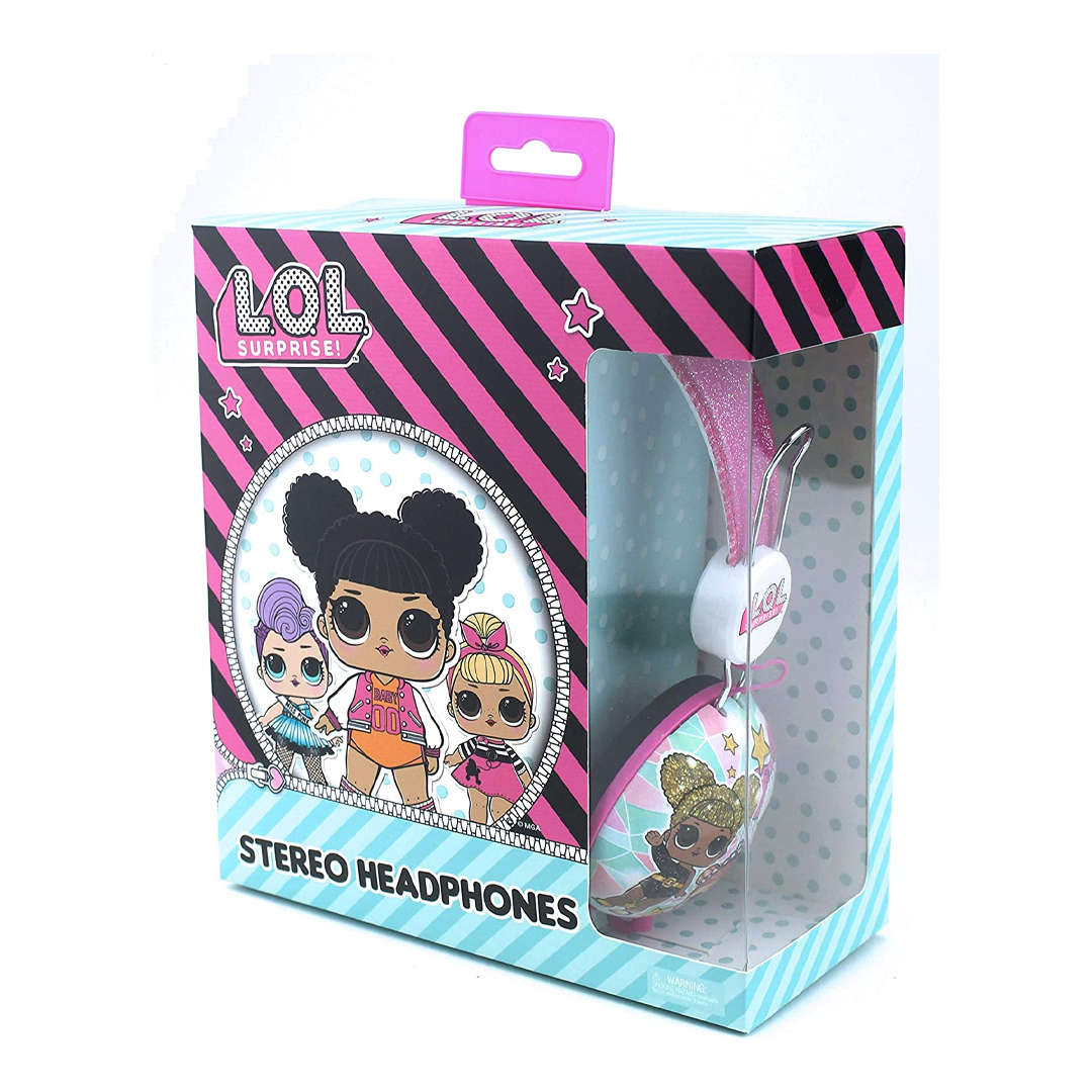 L.O.L. Surprise! | Glitter Glam Adjustable Kids Wired Headphones - xploregifts