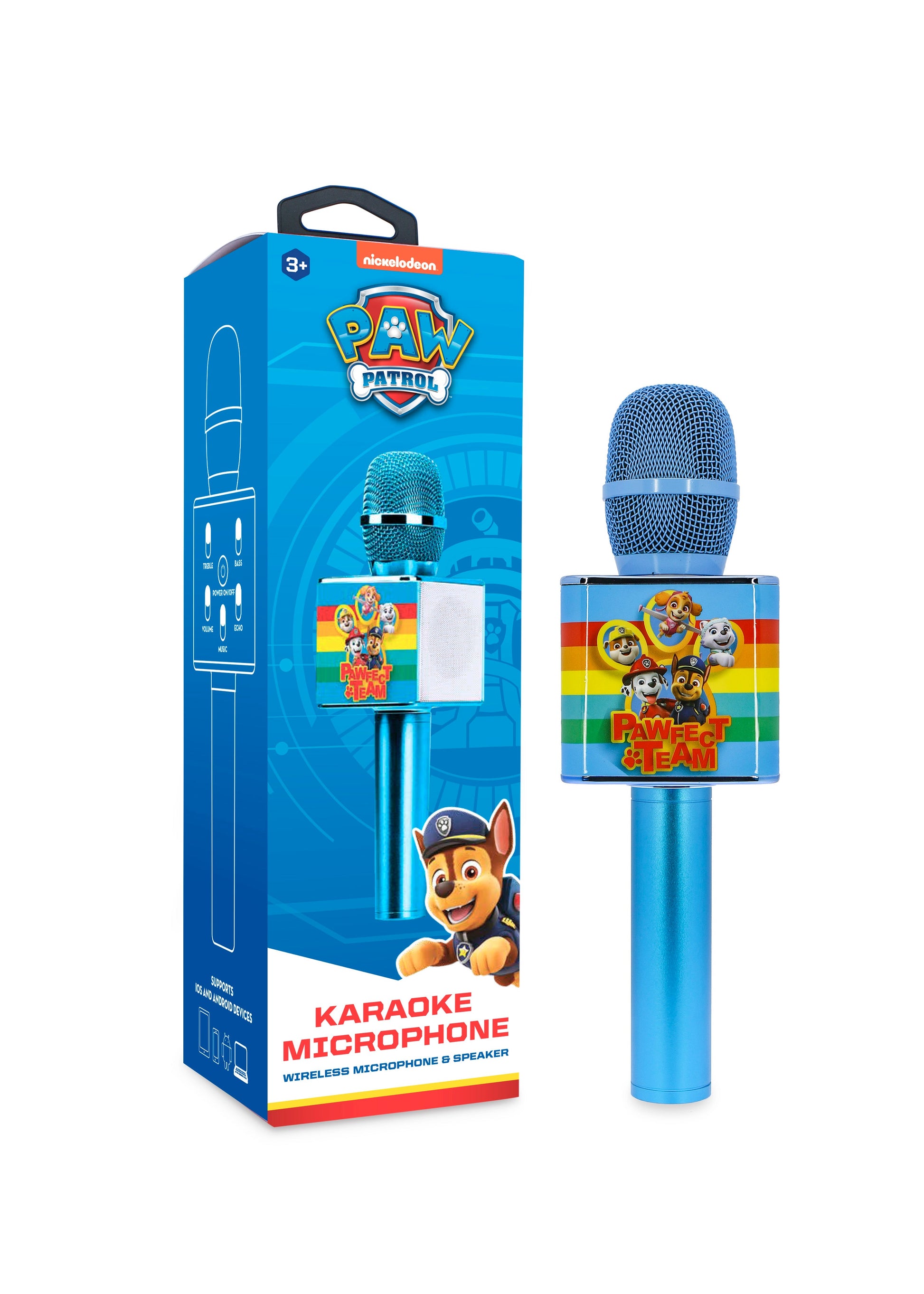 Paw Patrol | Blue Karaoke microphone with speaker - xploregifts